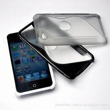 TPU Crystal Case for iPod Touch 4, Comes with Dull Polish Design